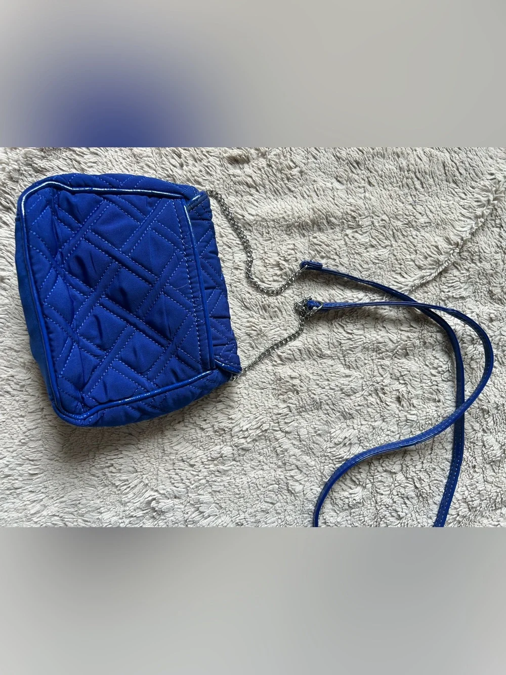Vera Bradley Quilted Crossbody Bag - Royal Blue - Picture 4 of 9